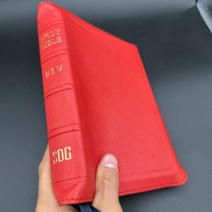 ESV Personal Reference Bible (Bright Red Capra Granulosa Goatskin)